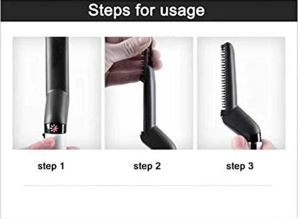 shopper 52 Quick Beard Straightener Styler Multifunctional Hair Curling Curler Show Cap Comb for Men-  MODCOMB