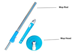 Floor Cleaner Mop Stick Rod with Head Only ( No Fibre refill included ) - MOPROD