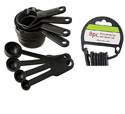 8 Piece Measuring Cup & Spoon Set - Multi Purpose Kitchen Tool - MSRSPOON