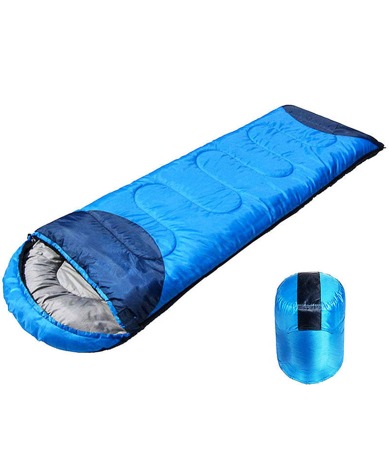 Fabric-Polyester Waterproof Outdoor Hiking Travel Single Thick Carry Bed Camping Bag (Multicolour) - SLEEPINGBAG
