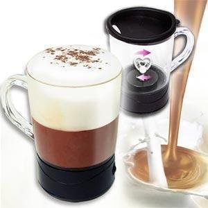 Self Stirring Magic Mug Transparent Glass Coffee Mixing Cup Automatically - CFFLT