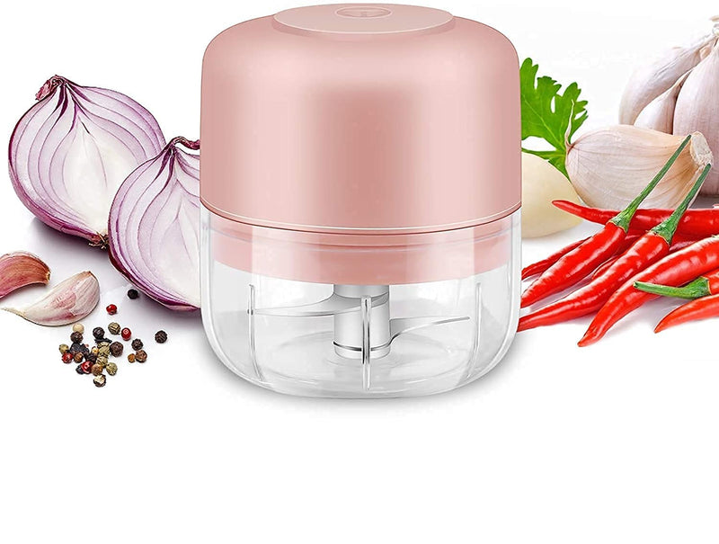 250ML Kitchen Electric Mini Hand Held Food Chopper Fruits Vegetables Garlic  Dicers Food Salad