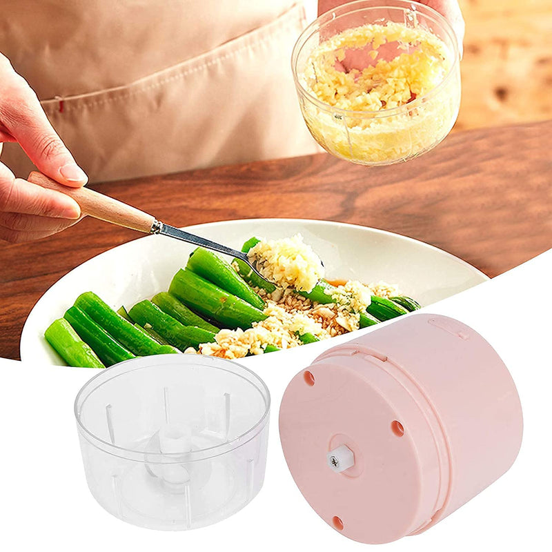 Portable USB Rechargeable Electric Fruit Vegetable Onion Garlic Cutter Food Speedy Chopper Slicer, Food Processor (250 ml) - SPDCOP-ELC