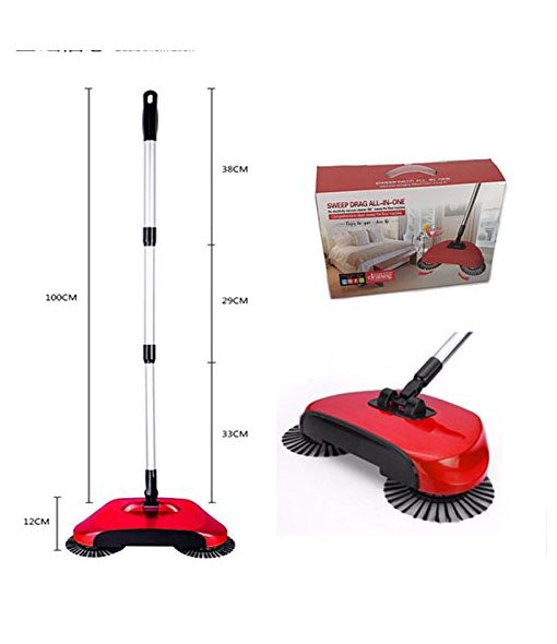 Fully Automatic Hand Push Sweeper Mop Sweep Broom Dustpan Combination Suit - SWPDG