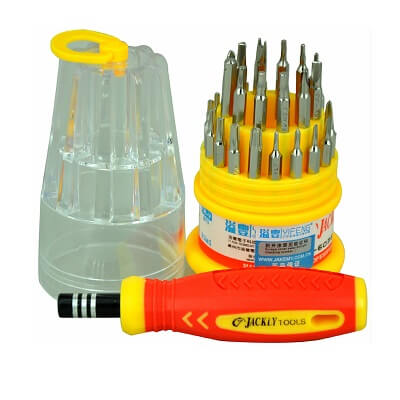 31 Pieces Jackly Screwdriver Socket Set and Combination Tool Wrench Magnetic Tool Kit - TLRDJK