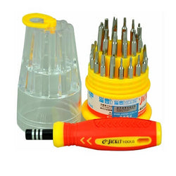 31 Pieces Jackly Screwdriver Socket Set and Combination Tool Wrench Magnetic Tool Kit - TLRDJK