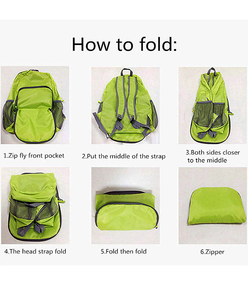 Multipurpose Travel Backpack Foldable Lightweight Waterproof Travel Backpack Bag  - TRBAGPACKGY
