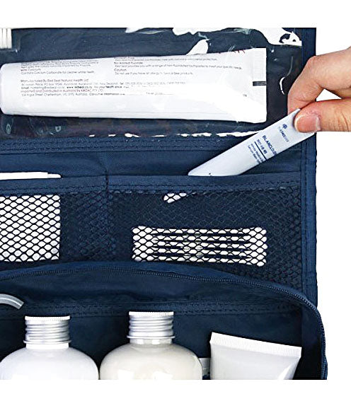 Travel Toiletry Make Up Cosmetic Folding Hanging Bag Wash Case Clothing Organizer Pouch - TRTOIBGBG