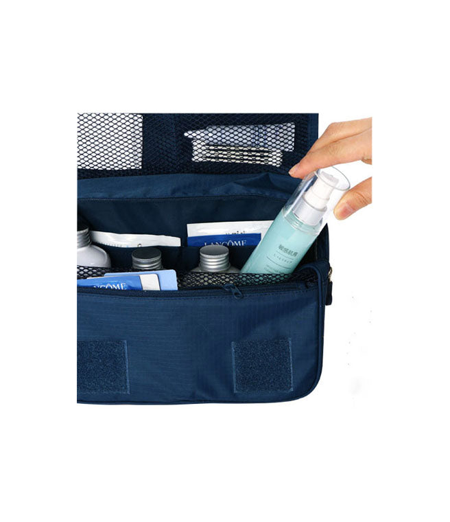 Travel Toiletry Make Up Cosmetic Folding Hanging Bag Wash Case Clothing Organizer Pouch - TRTOIBGMR