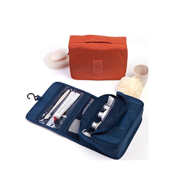 Travel Toiletry Make Up Cosmetic Folding Hanging Bag Wash Case Clothing Organizer Pouch - TRTOIBGNV