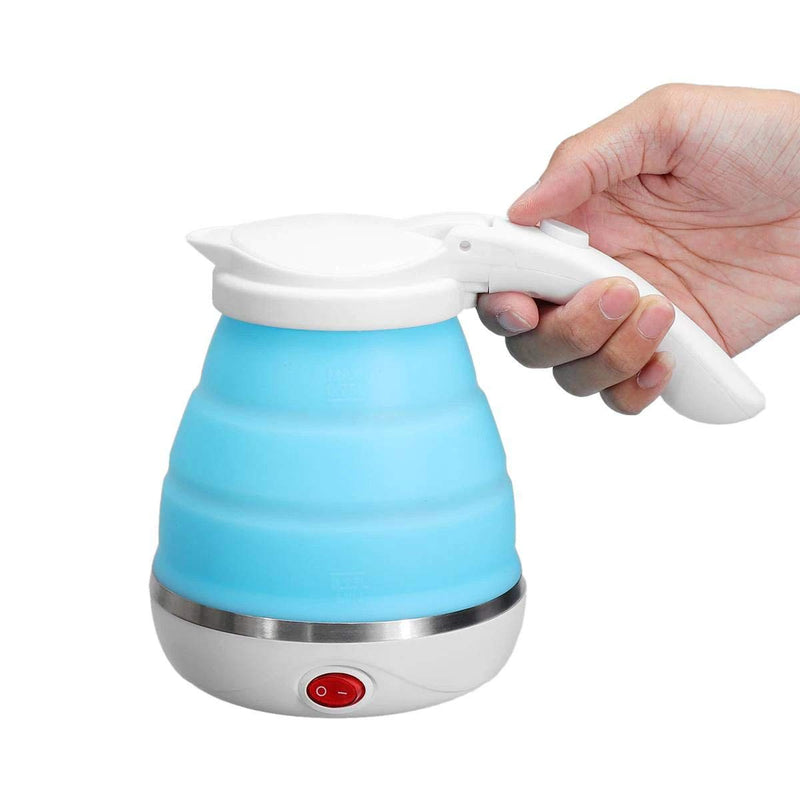 Travel Foldable Electric Kettle 750 ml Portable Electric Kettle with Boil Dry Protection, Food Grade Silicone and Dual Voltage - TRVKTTLE2L