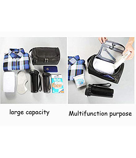 Travel Cosmetic Organizer Bag, Waterproof Wash Bag, Men Women Cosmetic Makeup Bag, Hanging Toiletry Bag, Necessaries Make up Case - TRWSBAGBK