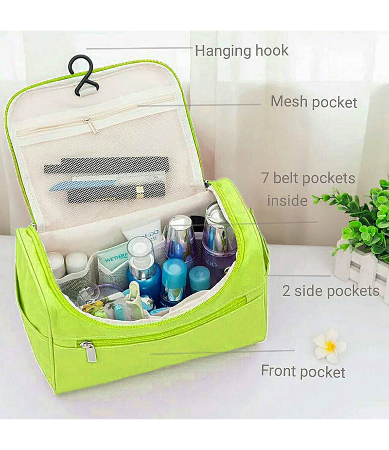 Travel Cosmetic Organizer Bag, Waterproof Wash Bag, Men Women Cosmetic Makeup Bag, Hanging Toiletry Bag, Necessaries Make up Case - TRWSBAGGR