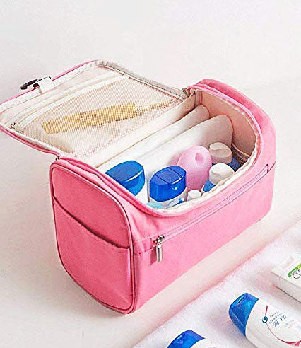 Large Hanging Travel Toiletry and Cosmetic Bag - 19 Water  Resistant Compartments, YKK Zippers, Detachable Pocket, Easy Travel  Organizer for Men and Women, All in One - Toiletries, Makeup & Skincare 