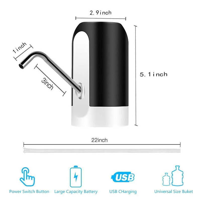 shopper 52.com USB Rechargeable Automatic Water Dispenser Pump for 20 L Bottle- WTRDIS