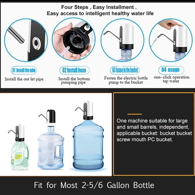 shopper 52.com USB Rechargeable Automatic Water Dispenser Pump for 20 L Bottle- WTRDIS
