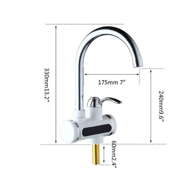 Instant Water Heater Electric Faucet Kitchen/Bathroom Hot Water Heating Tap Thankless -Water-Heater - WTRHTRTAP