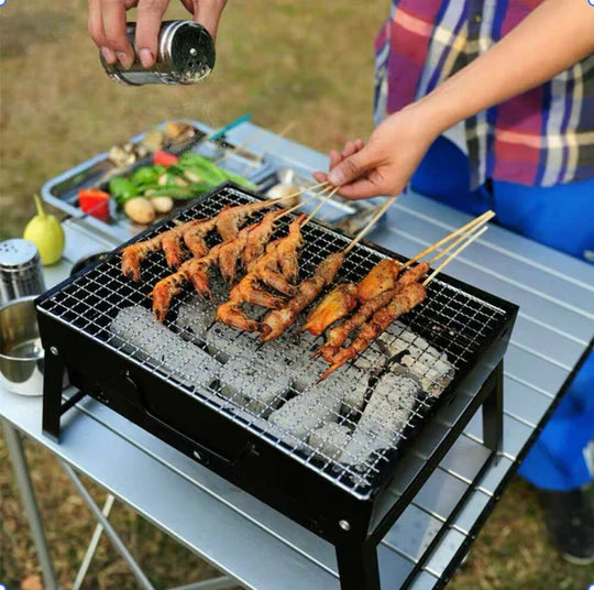 Portable clearance bbq set
