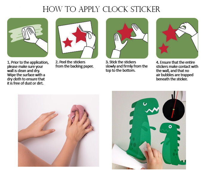 DIY Wall Clock 3D Sticker Home Office Decor 3D Wall Clock (Covering Area:49 * 51cm) - 0459S